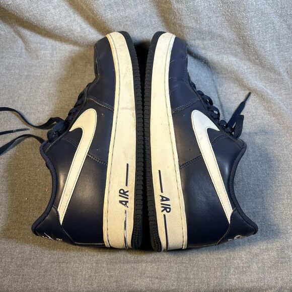 Nike Air Force 1 Low Midnight Navy Blue White 2016 488298-436 Men’s Size 11.5 - Picture 7 of 9